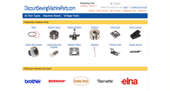 Desktop Screenshot of discountsewingmachineparts.com