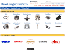 Tablet Screenshot of discountsewingmachineparts.com